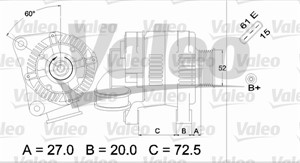 Laturi, BMW 3 [E46, E90], 3 Compact [E36], 3 Coupé [E46], 3 Touring [E46], 12 31 1 435 938, 12 31 1 435 939, 12311435938, 12311435939