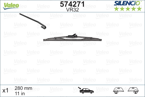 Pyyhkijänsulka VALEO 574271