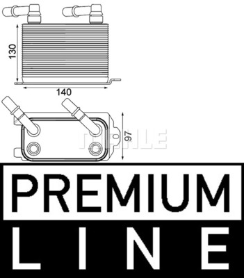 Öljynjäähdytin, autom. vaihteisto MAHLE ORIGINAL CLC 228 000P