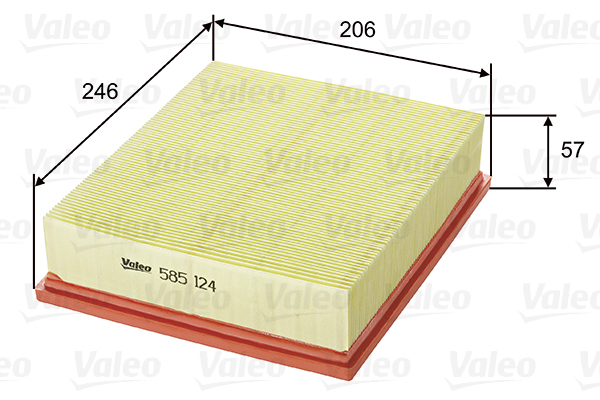 Ilmansuodatin VALEO 585124