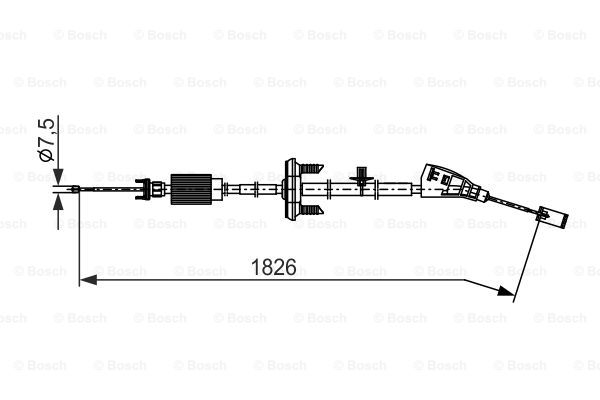 Käsijarruvaijeri BOSCH 1 987 482 799