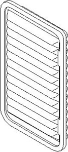 Ilmansuodatin, OPEL AGILA, VAUXHALL AGILA Mk II, 47 10 951, 93195891