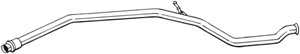 Pakoputki, Keskellä, PEUGEOT 206 Halvkombi, 206 Van, 206+, 1717AR, 1717J0, 1717PK