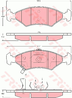Jarrupalasarja, levyjarru TRW GDB3224