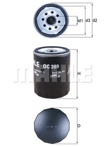Öljynsuodatin, MITSUBISHI COLT VI, COLT Skåp/halvkombi, SMART FORFOUR, 6391840101, A6391840101, MN960320