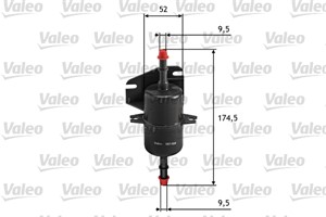 Polttoainesuodatin, FIAT PALIO, PALIO Weekend, SEICENTO / 600, SEICENTO / 600 Skåp/halvkombi, SIENA, STRADA Pick-up, 46416684, 7083750,