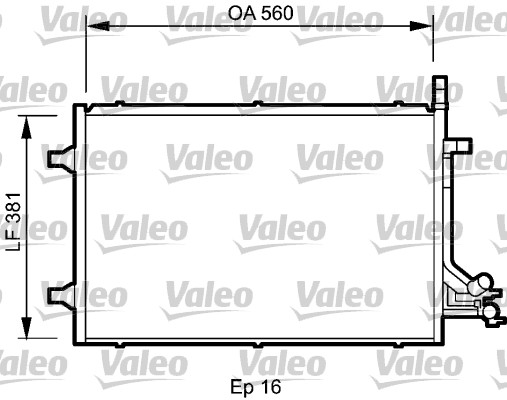 Lauhdutin, ilmastointilaite VALEO 818194