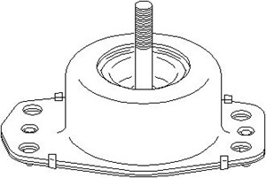 Moottorin tuki, Eteen, oikea, OPEL,RENAULT,VAUXHALL, 09111350, 09160477, 44 03 350, 45 00 177, 7700 308 750, 8200 022 595