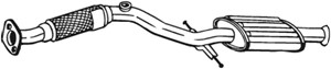 Etuäänenvaimentaja, HYUNDAI MATRIX, 2861017000
