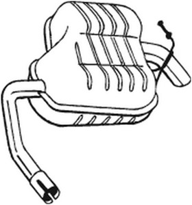 Takaäänenvaimentaja, Taakse, oikea, FORD MONDEO I, MONDEO II, MONDEO Sedan I, MONDEO Sedan II, 1011109, 1465135, 5031123, 6935296, 71161