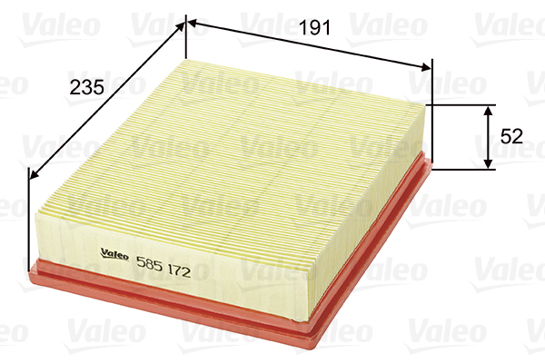Ilmansuodatin VALEO 585172