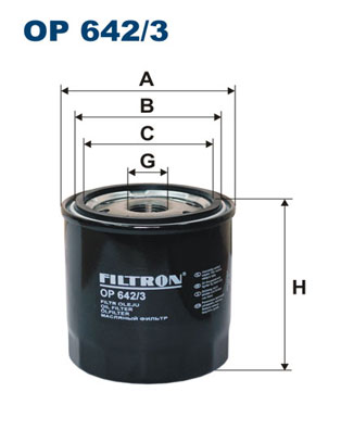 Öljynsuodatin FILTRON OP 642/3