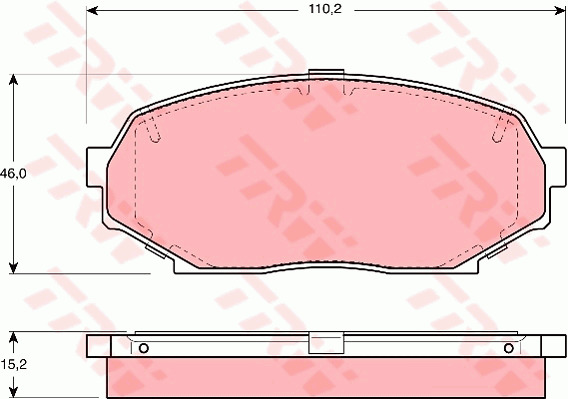 Jarrupalasarja, levyjarru TRW GDB1028