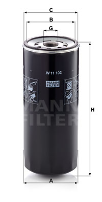 Öljynsuodatin MANN-FILTER W 11 102