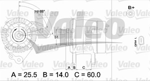 Laturi, AUDI,SEAT,SKODA,VW, 036903024L, 036903024LX, 037903025H, 037903025P, 038903018C, 038903018CX, 36903024L, 36903024LX, 37903025H,