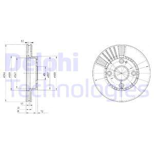 Jarrulevy DELPHI BG3508