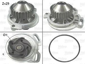 Vesipumppu, AUDI 100, 100 Avant, 200, 200 Avant, 80, 90, CABRIOLET, COUPE, QUATTRO, 034121004, 034121004A, 034121004X, 034121004Y, 03412