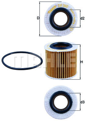 Öljynsuodatin KNECHT OX 360D