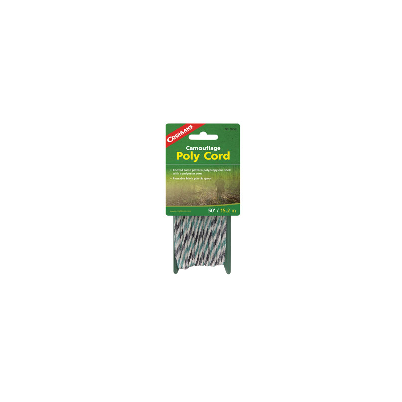 Coghlans maastokuvioitu köysi 15m (polypropylene)