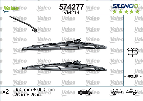Pyyhkijänsulka VALEO 574292