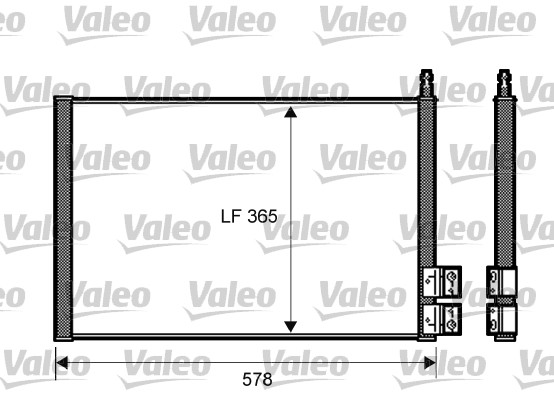 Lauhdutin, ilmastointilaite VALEO 818195
