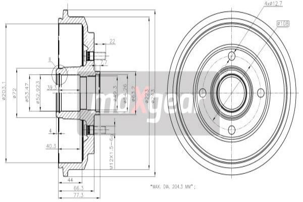 Jarrurumpu MAXGEAR 19-2316