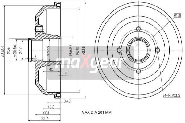Jarrurumpu MAXGEAR 19-2180