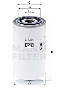 Öljynsuodatin MANN-FILTER W 9019