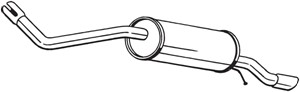 Takaäänenvaimentaja, SEAT IBIZA IV, IBIZA SC IV, IBIZA ST IV, SKODA FABIA III, VW POLO V, POLO Van, 6C6253609A, 6C6253609L, 6C6253609S
