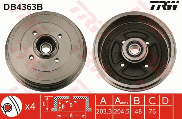 Jarrurumpu TRW DB4363B