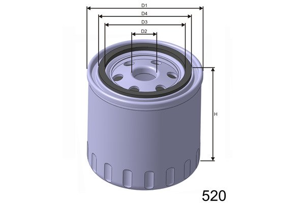 Öljynsuodatin MISFAT Z102C