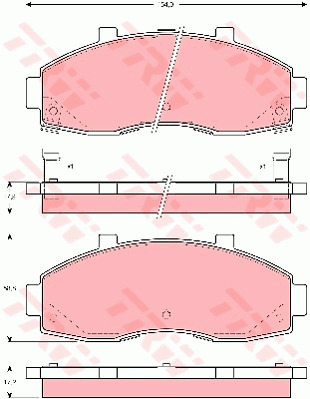 Jarrupalasarja, levyjarru TRW GDB3263