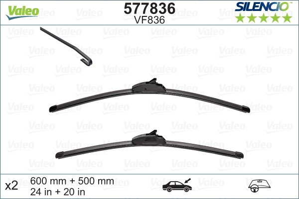 Pyyhkijänsulka VALEO 577836