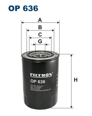Öljynsuodatin FILTRON OP 636