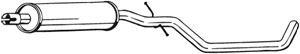 Keskiäänenvaimentaja, AUDI A3, A3 Cabriolet, A3 Sportback, SKODA YETI, VW GOLF VI, GOLF PLUS V, GOLF PLUS Van, GOLF Van VI, 1K0253209EH