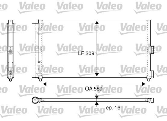 Lauhdutin, ilmastointilaite VALEO 818021