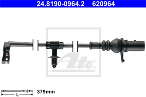 Kulumisenilmaisin, jarrupala, Taka-akseli, AUDI A8 D5, Q7, Q7 Van, Q8, VW TOUAREG, 4M0 615 121 P