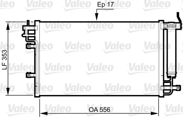 Lauhdutin, ilmastointilaite VALEO 814345