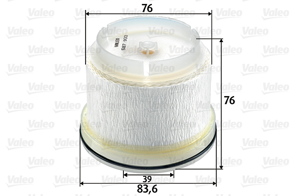 Polttoainesuodatin VALEO 587933