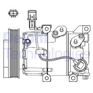 Kompressori, ilmastointilaite DELPHI CS20518