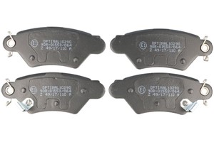 Jarrupalasarja, levyjarru, Takana, CHEVROLET,OPEL,VAUXHALL, 1605025, 1605039, 1605040, 1605961, 9117717, 9193251, 9195641, 9195642