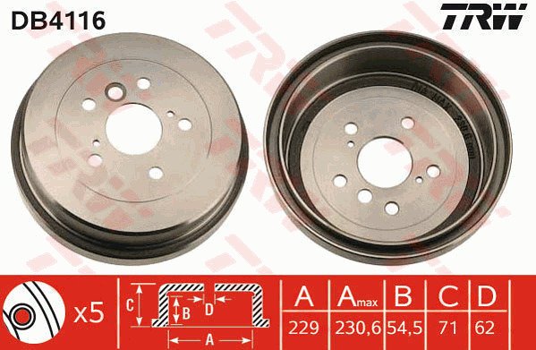 Jarrurumpu TRW DB4116