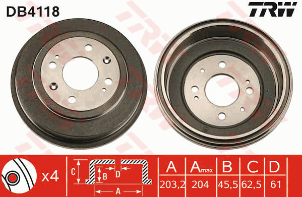 Jarrurumpu TRW DB4118