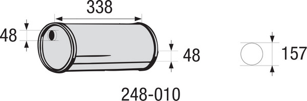 Keskiäänenvaimennin, yleismalli BOSAL 248-010