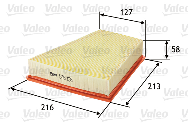 Ilmansuodatin VALEO 585136