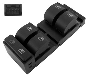Kytkin, lasinnostin, Eteen, vasen, Ajoneuvo-ovi, AUDI A3, A6, A6 Avant, ALLROAD, 4B0 959 851 01C, 4B0 959 851 4PK, 4B0 959 851 B 4PK, 4B