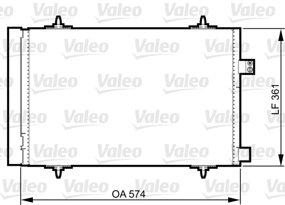 Lauhdutin, ilmastointilaite VALEO 814363