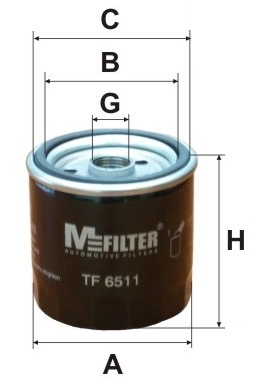 Öljynsuodatin MFILTER TF 6511