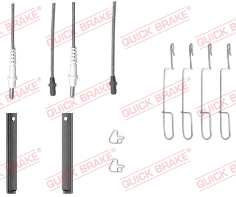 Tarvikesarja, jarrupala QUICK BRAKE 109-1280X