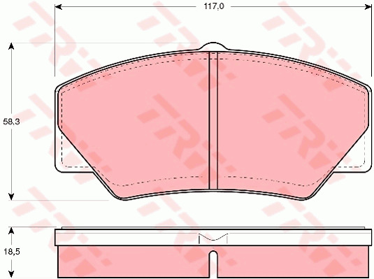 Jarrupalasarja, levyjarru TRW GDB349